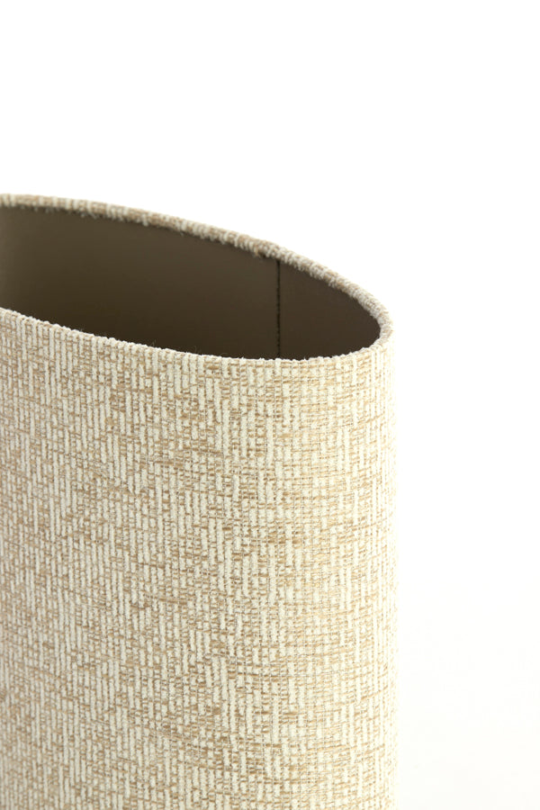 Light & Living Lamp Shades Shade oval straight slim high 38-17,5-28 cm RIF sand House of Isabella UK