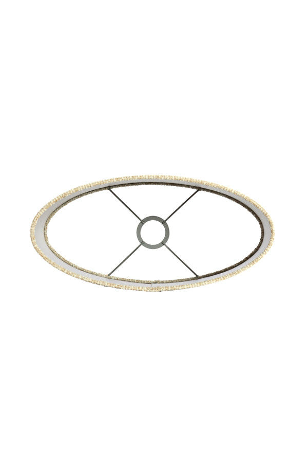 Light & Living Lamp Shades Shade oval straight slim high 38-17,5-28 cm RIF sand House of Isabella UK
