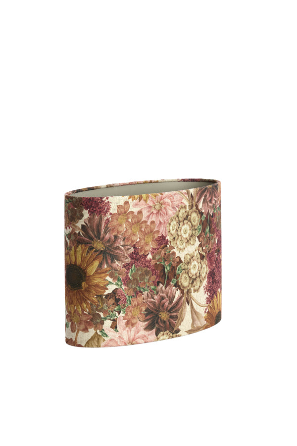 Light & Living Lamp Shades Shade oval straight slim high 38-17,5-28 cm ROSEWOOD white House of Isabella UK