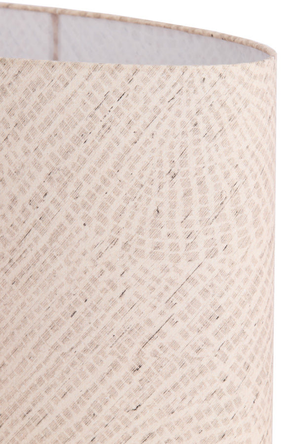 Light & Living Lamp Shades Shade oval straight slim high 38-17,5-28 cm STONE beige House of Isabella UK