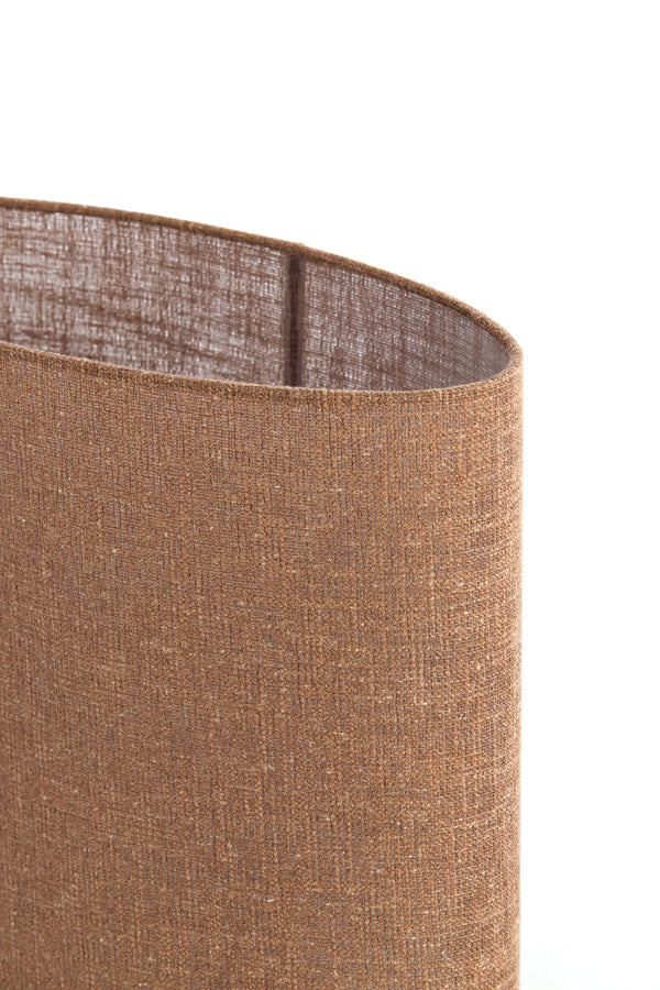 Light & Living Lamp Shades Shade oval straight slim high 45-21-32 cm AIKO brown House of Isabella UK