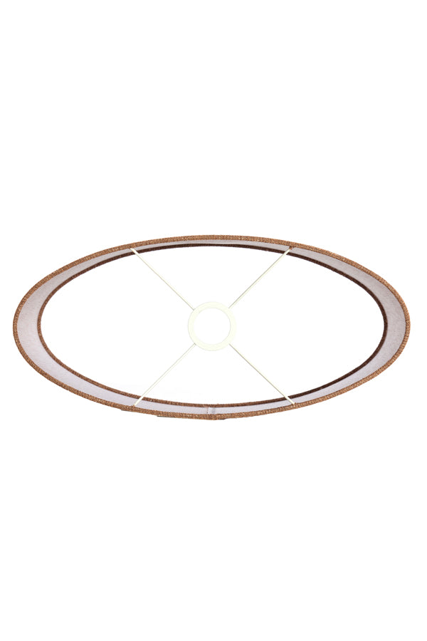 Light & Living Lamp Shades Shade oval straight slim high 45-21-32 cm AIKO brown House of Isabella UK