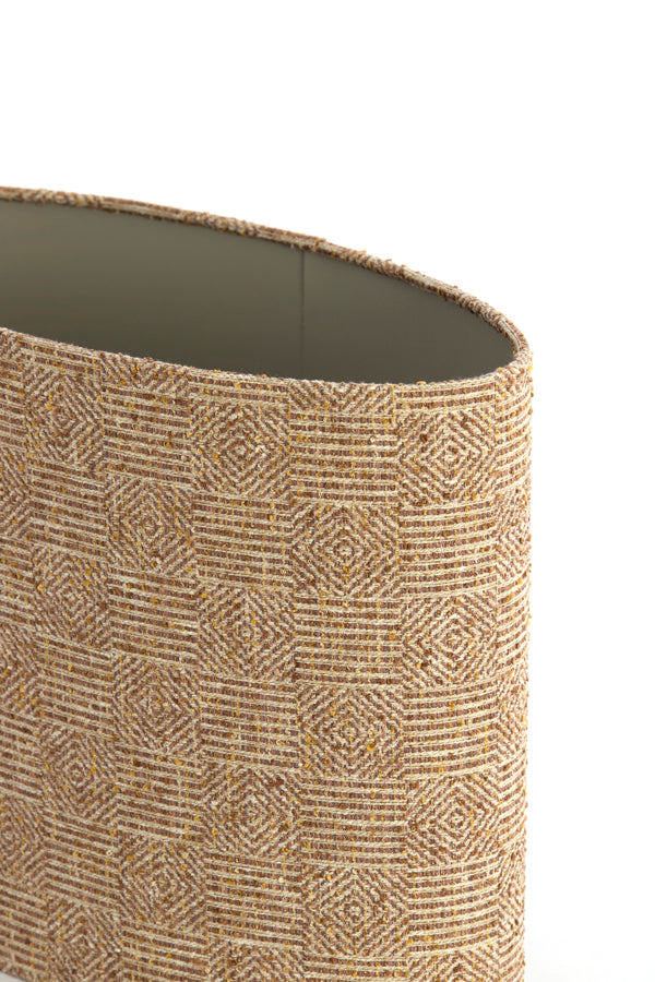 Light & Living Lamp Shades Shade oval straight slim high 45-21-32 cm RAVI brown House of Isabella UK