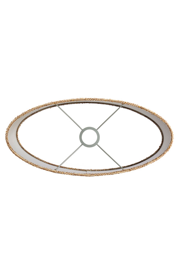 Light & Living Lamp Shades Shade oval straight slim high 45-21-32 cm RAVI brown House of Isabella UK