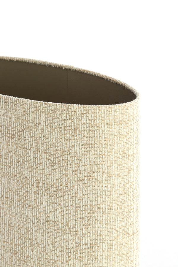 Light & Living Lamp Shades Shade oval straight slim high 45-21-32 cm RIF sand House of Isabella UK