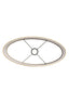 Light & Living Lamp Shades Shade oval straight slim high 45-21-32 cm RIF sand House of Isabella UK