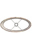 Light & Living Lamp Shades Shade oval straight slim high 45-21-32 cm ROSEWOOD white House of Isabella UK