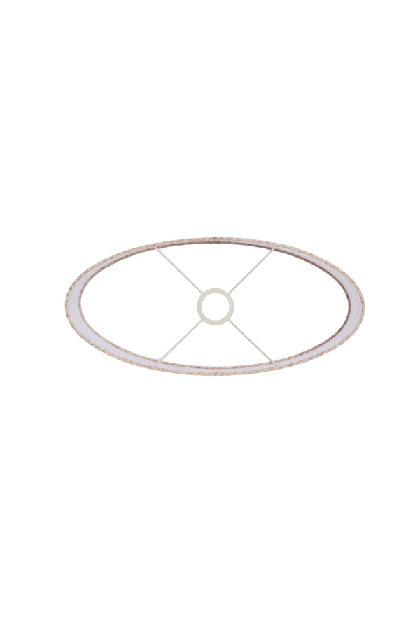 Light & Living Lamp Shades Shade oval straight slim low 38-17,5-19 cm STONE beige House of Isabella UK