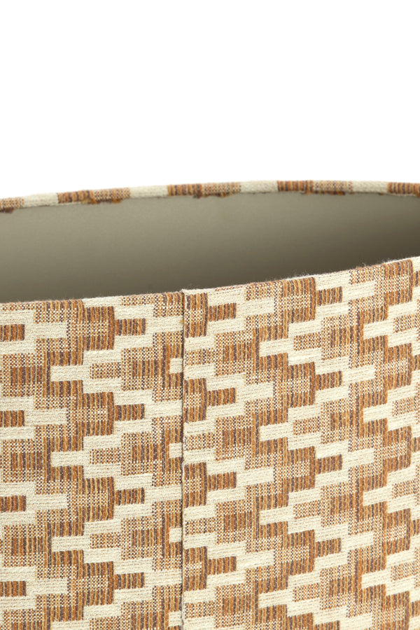 Light & Living Lamp Shades Shade oval straight slim low 45-21-22 cm JINX brown House of Isabella UK