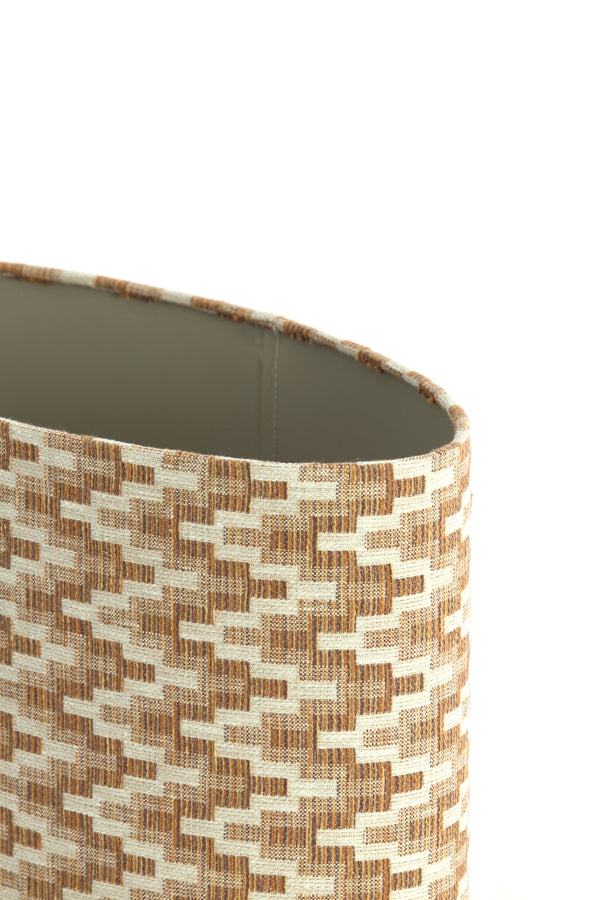 Light & Living Lamp Shades Shade oval straight slim low 45-21-22 cm JINX brown House of Isabella UK