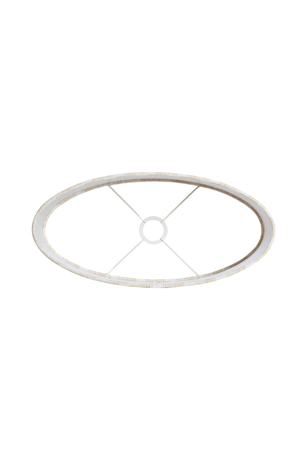 Light & Living Lamp Shades Shade oval straight slim low 45-21-22 cm JINX white House of Isabella UK
