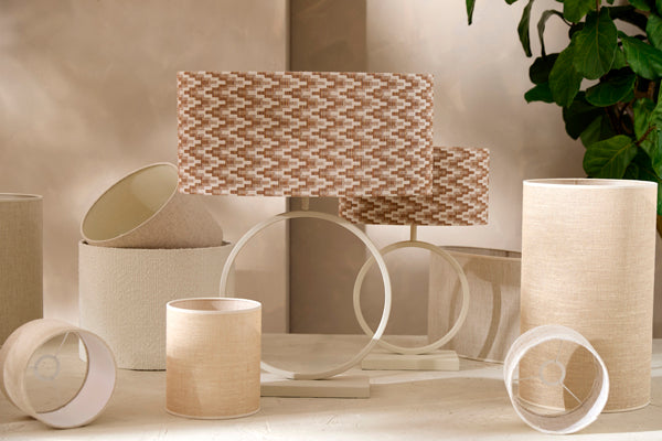 Light & Living Lamp Shades Shade oval straight slim low 58-24-27 cm JINX brown House of Isabella UK