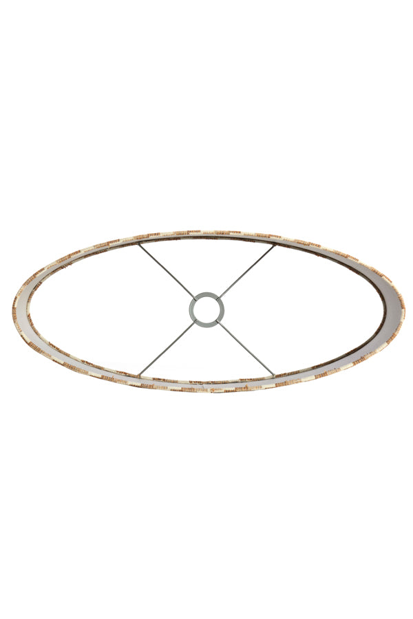 Light & Living Lamp Shades Shade oval straight slim low 58-24-27 cm JINX brown House of Isabella UK