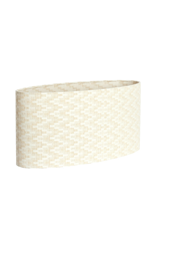 Light & Living Lamp Shades Shade oval straight slim low 58-24-27 cm JINX white House of Isabella UK