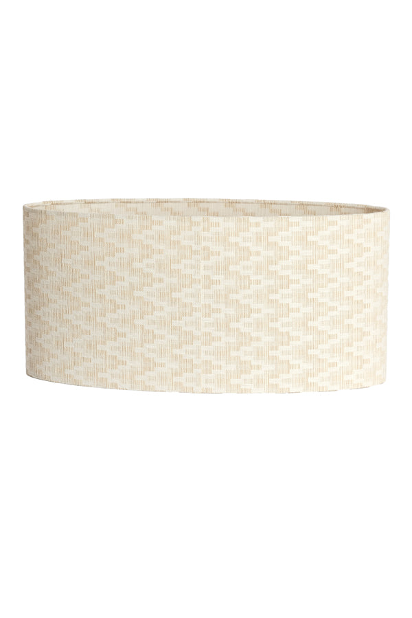 Light & Living Lamp Shades Shade oval straight slim low 58-24-27 cm JINX white House of Isabella UK