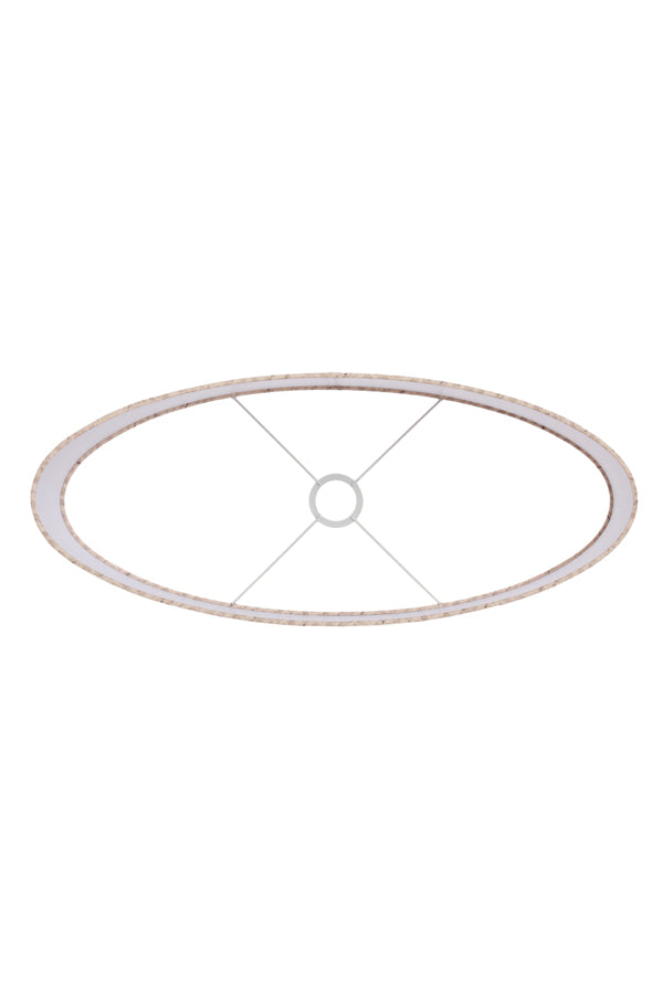 Light & Living Lamp Shades Shade oval straight slim low 58-24-27 cm STONE beige House of Isabella UK