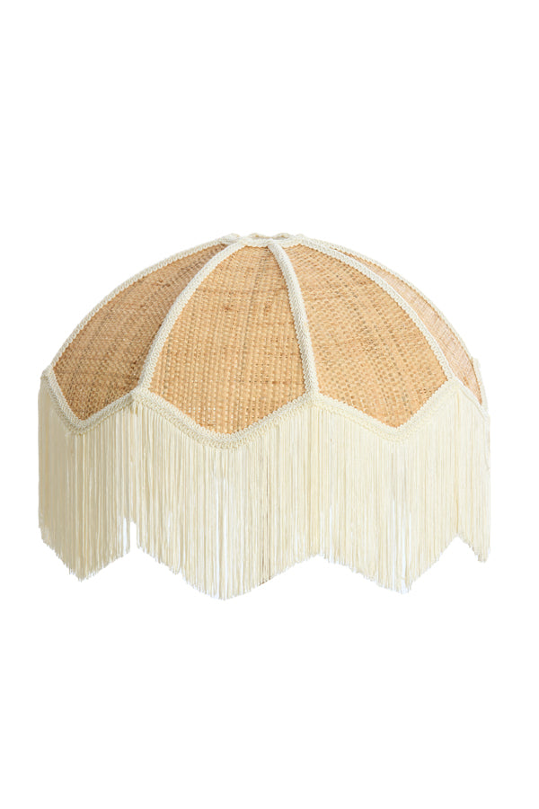 Light & Living Lighting Shade 45x35,5 cm MALACIA raffia natural+cream House of Isabella UK