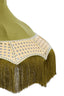Light & Living Lighting Shade 45x36 cm MIZIA velvet green+webbing natural House of Isabella UK