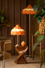 Light & Living Lighting Shade 45x36 cm MIZIA velvet orange+webbing natural House of Isabella UK