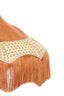 Light & Living Lighting Shade 45x36 cm MIZIA velvet orange+webbing natural House of Isabella UK