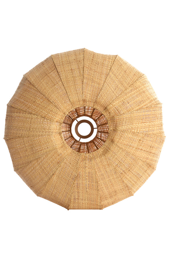 Light & Living Lighting Shade 50x21 cm RAFIKA raffia natural House of Isabella UK