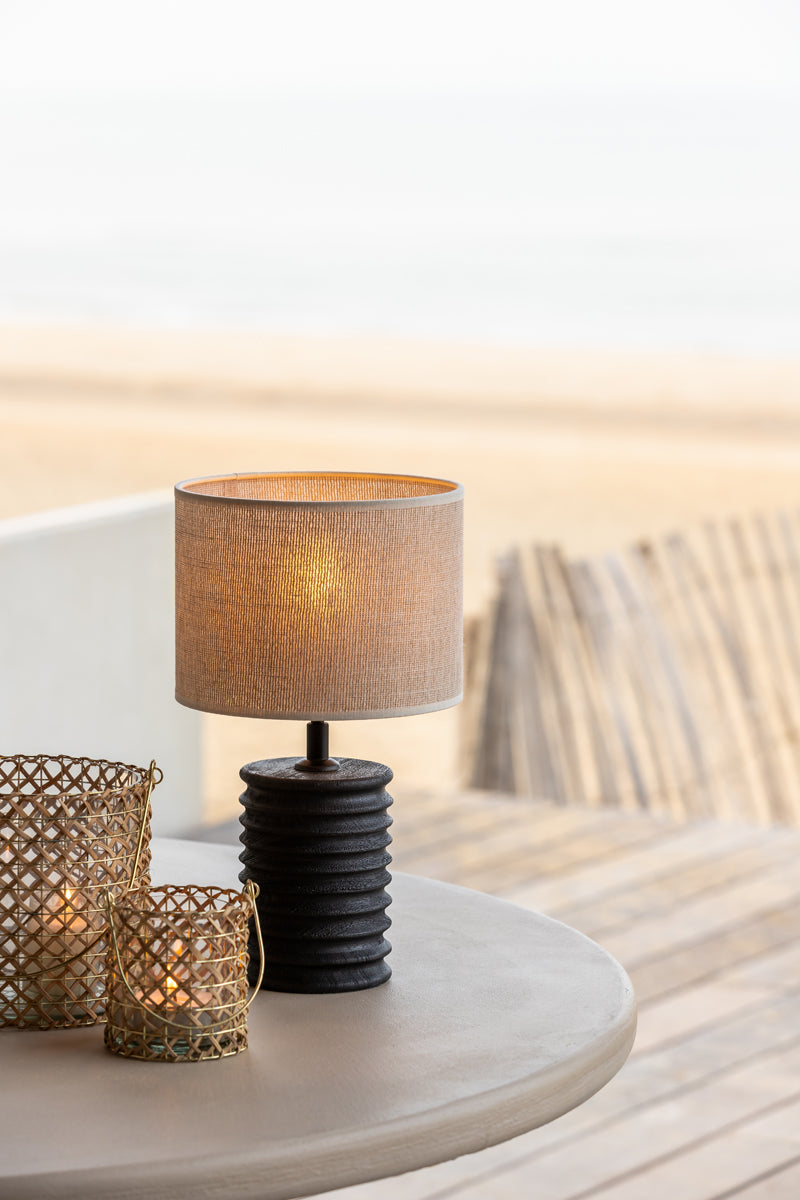Light & Living Lighting Shade cylinder 20-20-15 cm BRESKA pearl white House of Isabella UK