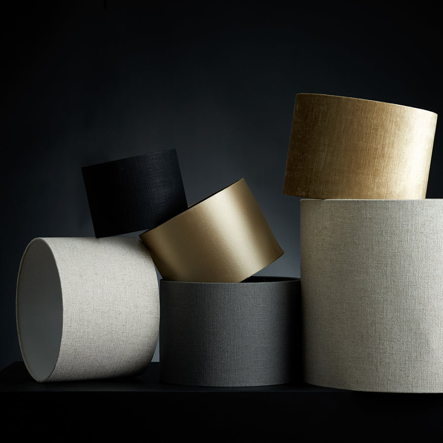 Light & Living Lighting Shade cylinder 20-20-15 cm LIVIGNO black House of Isabella UK