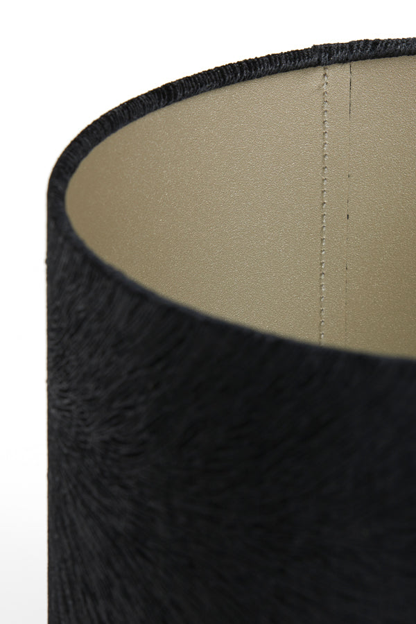 Light & Living Lighting Shade cylinder 20-20-15 cm LUBIS black House of Isabella UK