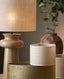 Light & Living Lighting Shade cylinder 20-20-15 cm SENDAI sand House of Isabella UK