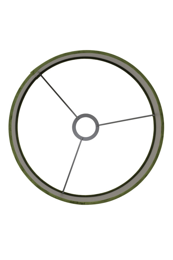Light & Living Lighting Shade cylinder 20-20-15 cm VELOURS olive green House of Isabella UK
