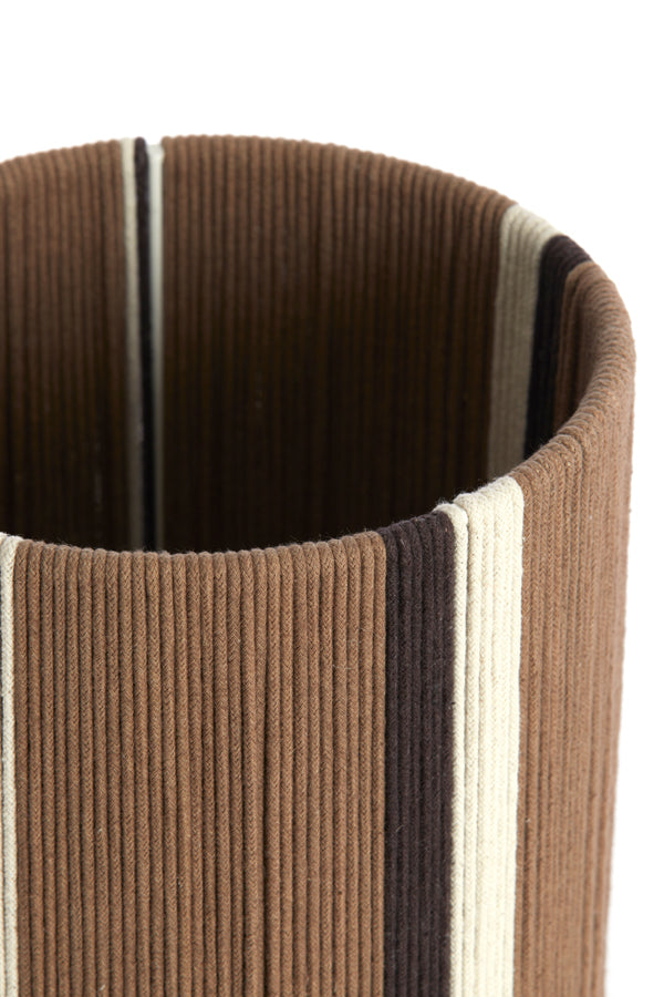 Light & Living Lighting Shade cylinder 20-20-30 cm MEDAN brown+cream+dark brown House of Isabella UK