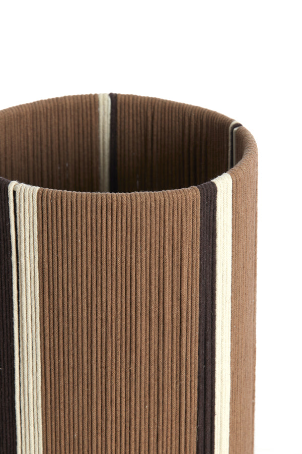 Light & Living Lighting Shade cylinder 20-20-30 cm MEDAN brown+cream+dark brown House of Isabella UK