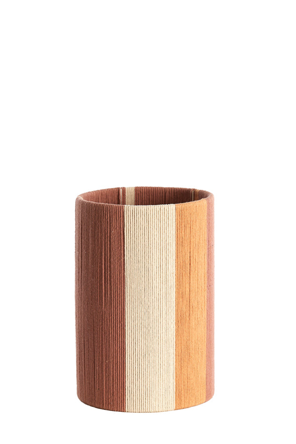 Light & Living Lighting Shade cylinder 20-20-30 cm MEDAN coral+terra+cream House of Isabella UK