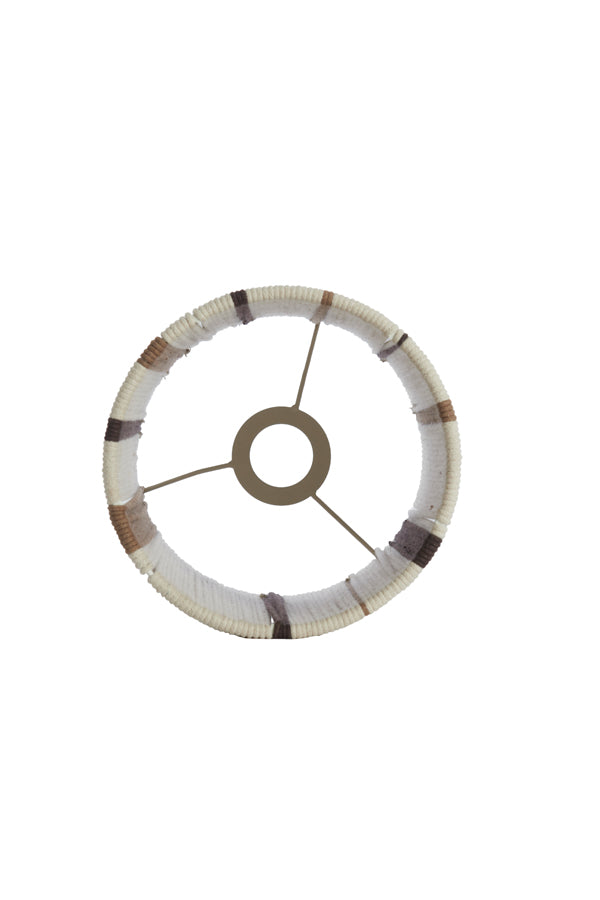 Light & Living Lighting Shade cylinder 20-20-30 cm MEDAN cream+brown+dark brown House of Isabella UK