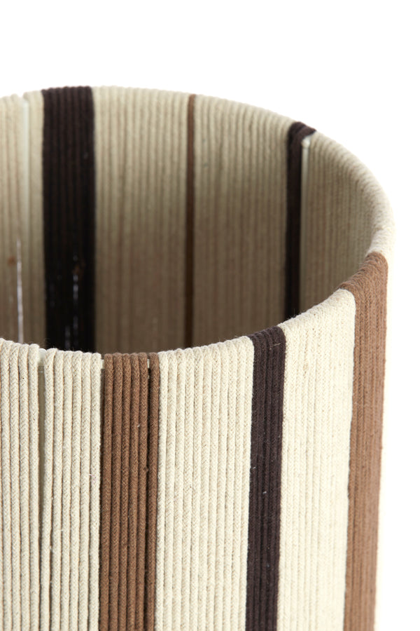 Light & Living Lighting Shade cylinder 20-20-30 cm MEDAN cream+brown+dark brown House of Isabella UK