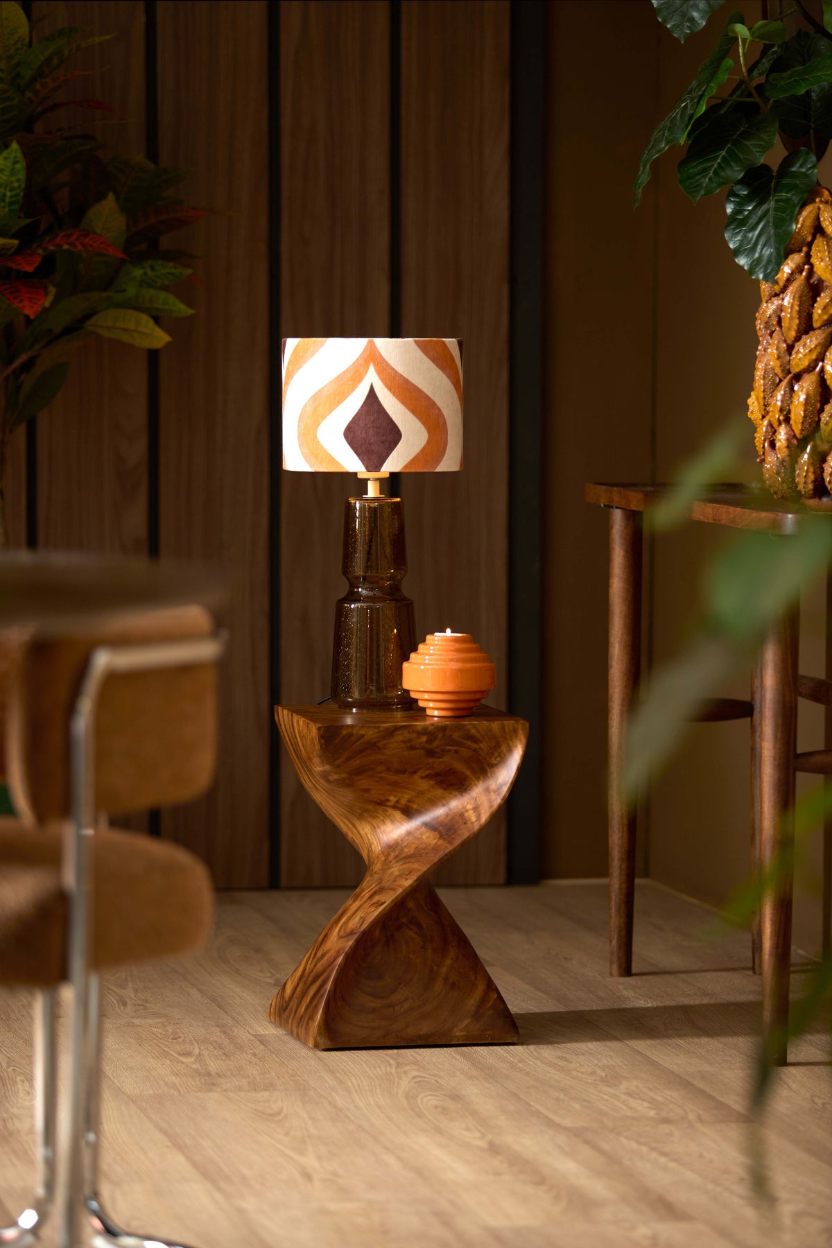 Light & Living Lighting Shade cylinder 25-25-18 cm COOKIE brown House of Isabella UK