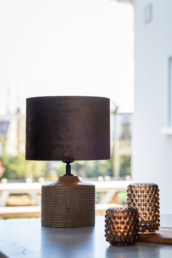 Light & Living Lighting Shade cylinder 25-25-18 cm GEMSTONE brown House of Isabella UK