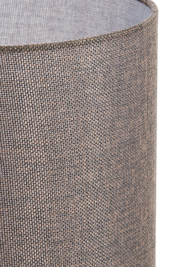 Light & Living Lighting Shade cylinder 25-25-27 cm BRANFO linen dark brown House of Isabella UK
