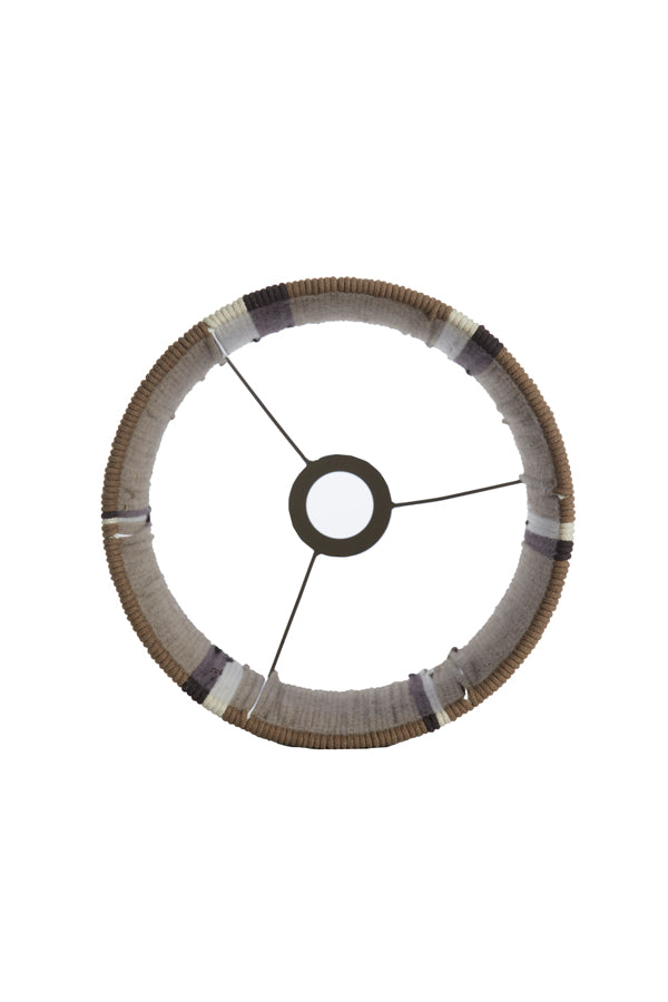 Light & Living Lighting Shade cylinder 25-25-36 cm MEDAN brown+cream+dark brown House of Isabella UK