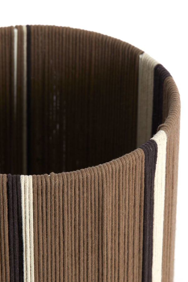 Light & Living Lighting Shade cylinder 25-25-36 cm MEDAN brown+cream+dark brown House of Isabella UK