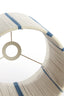 Light & Living Lighting Shade cylinder 25-25-36 cm MEDAN cream+blue House of Isabella UK