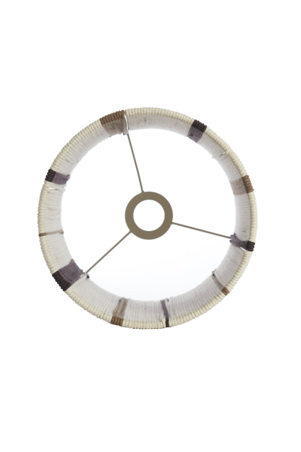 Light & Living Lighting Shade cylinder 25-25-36 cm MEDAN cream+brown+dark brown House of Isabella UK