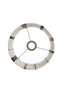 Light & Living Lighting Shade cylinder 25-25-36 cm MEDAN cream+brown+dark brown House of Isabella UK