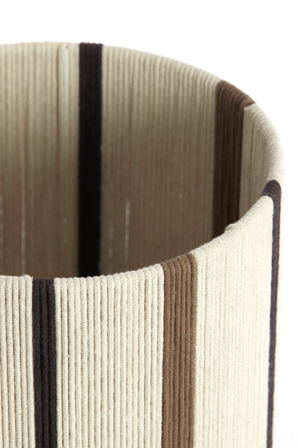 Light & Living Lighting Shade cylinder 25-25-36 cm MEDAN cream+brown+dark brown House of Isabella UK