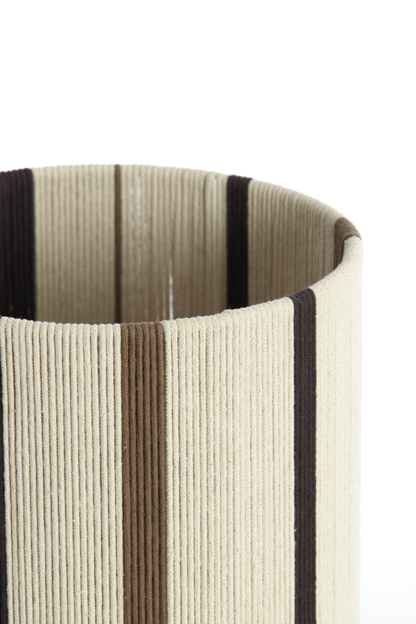 Light & Living Lighting Shade cylinder 25-25-36 cm MEDAN cream+brown+dark brown House of Isabella UK