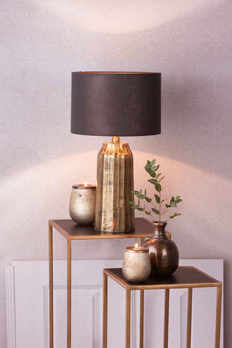 Light & Living Lighting Shade cylinder 30-30-21 cm LIVIGNO anthracite House of Isabella UK