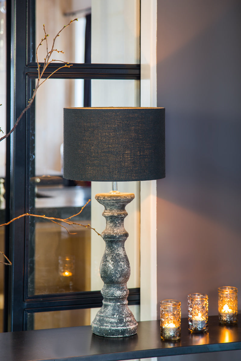 Light & Living Lighting Shade cylinder 30-30-21 cm LIVIGNO anthracite House of Isabella UK