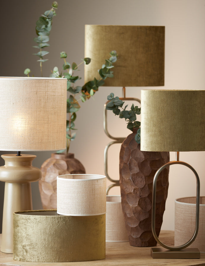 Light & Living Lighting Shade cylinder 30-30-21 cm SENDAI sand House of Isabella UK