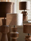 Light & Living Lighting Shade cylinder 30-30-21 cm VELOURS chocolate brown House of Isabella UK