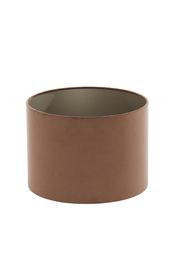 Light & Living Lighting Shade cylinder 30-30-21 cm VELOURS chocolate brown House of Isabella UK